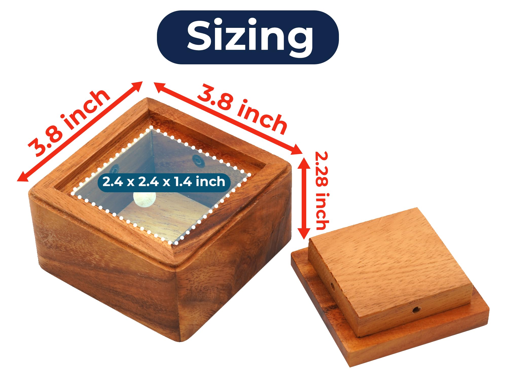 Amazon.com: BSIRI Locked Box- Secret Box Brain Teaser Wooden